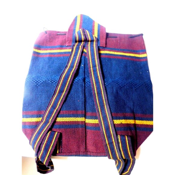 New FCB Barcelona Mexican Woven Blanket Backpack Drawstring Bag